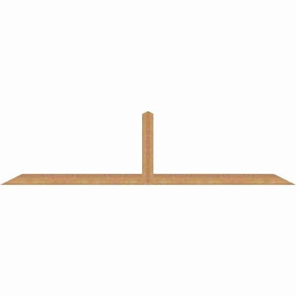 Ekena Millwork Portland Smooth Timber Gable Bracket, Western Red Cedar, 96"W x 24"H x 3 1/2"D x 3 1/2"F, 6/12 Pitch GBW096X24X0404POR00SWR - main
